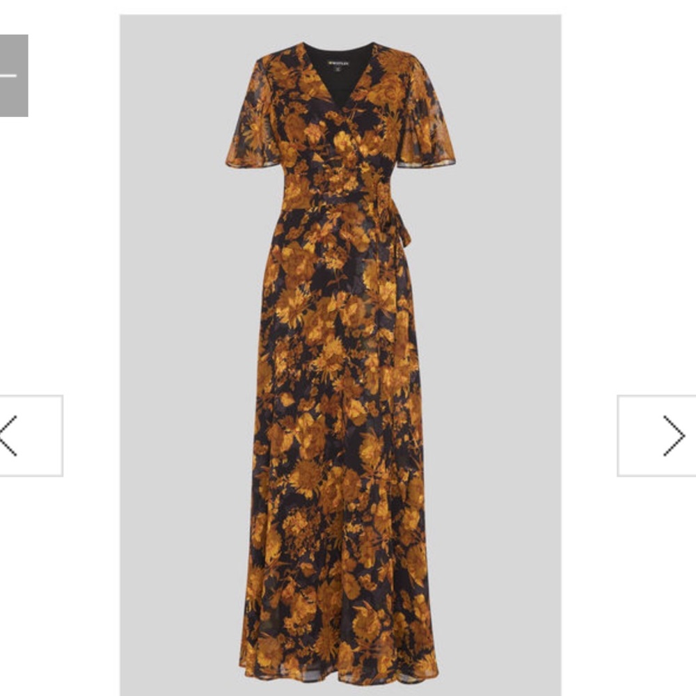 Wrap Devore Maxi Dress